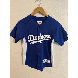 Y Majestic Los Angeles Dodgers Blue & White Baseball Jersey